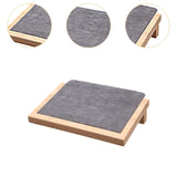 Bamboo Jewelry Display Tray Stand Handcraft Soft for Show Dresser Displaying Small Deep Grey