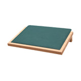 Bamboo Jewelry Display Tray Stand Handcraft Soft for Show Dresser Displaying Large Green