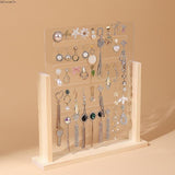 Acrylic Earring Holder Desk Jewelry Storage Rack for Rings Necklace Earrings