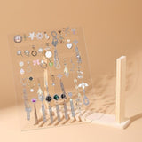 Acrylic Earring Holder Desk Jewelry Storage Rack for Rings Necklace Earrings