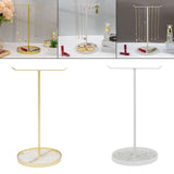 Maxbell Jewelry Display Rack Iron Showcase Dresser T Bar for Pendants Watch Bracelet Gold