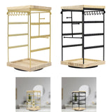Maxbell Rotating Jewelry Organizer Stand Jewelry Holder Organizer for Bracelets Home Gold