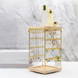 Maxbell Rotating Jewelry Organizer Stand Jewelry Holder Organizer for Bracelets Home Gold