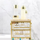 Maxbell Rotating Jewelry Organizer Stand Jewelry Holder Organizer for Bracelets Home Gold