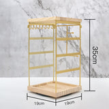 Maxbell Rotating Jewelry Organizer Stand Jewelry Holder Organizer for Bracelets Home Gold