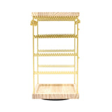 Maxbell Rotating Jewelry Organizer Stand Jewelry Holder Organizer for Bracelets Home Gold