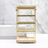 Maxbell Rotating Jewelry Organizer Stand Jewelry Holder Organizer for Bracelets Home Gold