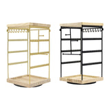 Maxbell Rotating Jewelry Organizer Stand Jewelry Holder Organizer for Bracelets Home Gold