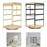 Maxbell Rotating Jewelry Organizer Stand Jewelry Holder Organizer for Bracelets Home Gold