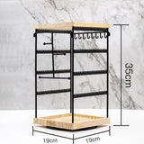 Maxbell Rotating Jewelry Organizer Stand Jewelry Holder Organizer for Bracelets Home Black