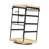 Maxbell Rotating Jewelry Organizer Stand Jewelry Holder Organizer for Bracelets Home Black