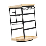 Maxbell Rotating Jewelry Organizer Stand Jewelry Holder Organizer for Bracelets Home Black
