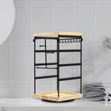 Maxbell Rotating Jewelry Organizer Stand Jewelry Holder Organizer for Bracelets Home Black