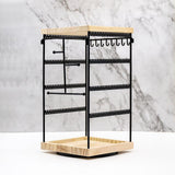 Maxbell Rotating Jewelry Organizer Stand Jewelry Holder Organizer for Bracelets Home Black