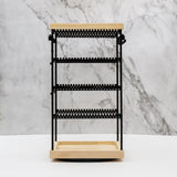 Maxbell Rotating Jewelry Organizer Stand Jewelry Holder Organizer for Bracelets Home Black