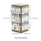 Maxbell Jewelry Organizer Stand Earring Display Stand Holder for Earring Cards Shows Wood Color