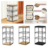 Maxbell Jewelry Organizer Stand Earring Display Stand Holder for Earring Cards Shows Wood Color