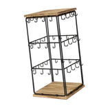 Maxbell Jewelry Organizer Stand Earring Display Stand Holder for Earring Cards Shows Brown