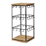 Maxbell Jewelry Organizer Stand Earring Display Stand Holder for Earring Cards Shows Brown