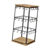 Maxbell Jewelry Organizer Stand Earring Display Stand Holder for Earring Cards Shows Brown