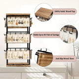 Maxbell Jewelry Organizer Stand Earring Display Stand Holder for Earring Cards Shows Brown