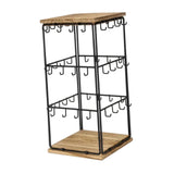 Maxbell Jewelry Organizer Stand Earring Display Stand Holder for Earring Cards Shows Brown