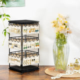 Maxbell Jewelry Organizer Stand Earring Display Stand Holder for Earring Cards Shows Black