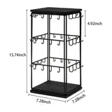 Maxbell Jewelry Organizer Stand Earring Display Stand Holder for Earring Cards Shows Black
