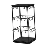 Maxbell Jewelry Organizer Stand Earring Display Stand Holder for Earring Cards Shows Black