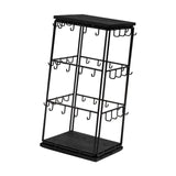 Maxbell Jewelry Organizer Stand Earring Display Stand Holder for Earring Cards Shows Black
