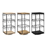 Maxbell Earring Display Stand Holder Jewelry Tower for Pendant Hair Accessories Home Wood Color
