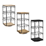 Maxbell Earring Display Stand Holder Jewelry Tower for Pendant Hair Accessories Home Wood Color