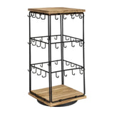 Maxbell Earring Display Stand Holder Jewelry Tower for Pendant Hair Accessories Home Brown