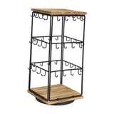 Maxbell Earring Display Stand Holder Jewelry Tower for Pendant Hair Accessories Home Brown