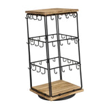 Maxbell Earring Display Stand Holder Jewelry Tower for Pendant Hair Accessories Home Brown