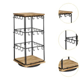 Maxbell Earring Display Stand Holder Jewelry Tower for Pendant Hair Accessories Home Brown