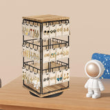 Maxbell Earring Display Stand Holder Jewelry Tower for Pendant Hair Accessories Home Brown