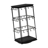 Maxbell Earring Display Stand Holder Jewelry Tower for Pendant Hair Accessories Home Black