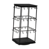 Maxbell Earring Display Stand Holder Jewelry Tower for Pendant Hair Accessories Home Black