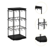 Maxbell Earring Display Stand Holder Jewelry Tower for Pendant Hair Accessories Home Black