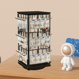 Maxbell Earring Display Stand Holder Jewelry Tower for Pendant Hair Accessories Home Black