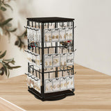 Maxbell Earring Display Stand Holder Jewelry Tower for Pendant Hair Accessories Home Black