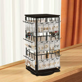 Maxbell Earring Display Stand Holder Jewelry Tower for Pendant Hair Accessories Home Black
