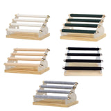 Maxbell Rings Display Stand Unique 4 Tiers Jewelry Organizer for Home Bedroom Vanity White Leather