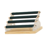 Maxbell Rings Display Stand Unique 4 Tiers Jewelry Organizer for Home Bedroom Vanity Dark Green