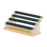 Maxbell Rings Display Stand Unique 4 Tiers Jewelry Organizer for Home Bedroom Vanity Dark Green