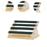 Maxbell Rings Display Stand Unique 4 Tiers Jewelry Organizer for Home Bedroom Vanity Dark Green