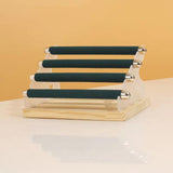 Maxbell Rings Display Stand Unique 4 Tiers Jewelry Organizer for Home Bedroom Vanity Dark Green