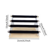 Maxbell Rings Display Stand Unique 4 Tiers Jewelry Organizer for Home Bedroom Vanity Black Velvet