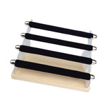 Maxbell Rings Display Stand Unique 4 Tiers Jewelry Organizer for Home Bedroom Vanity Black Velvet